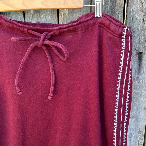 The Upside Phoenix Byron Track Pant Cotton Maroon 6 - Picture 6 of 16